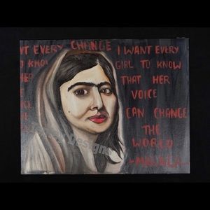 Malala Quote Painting